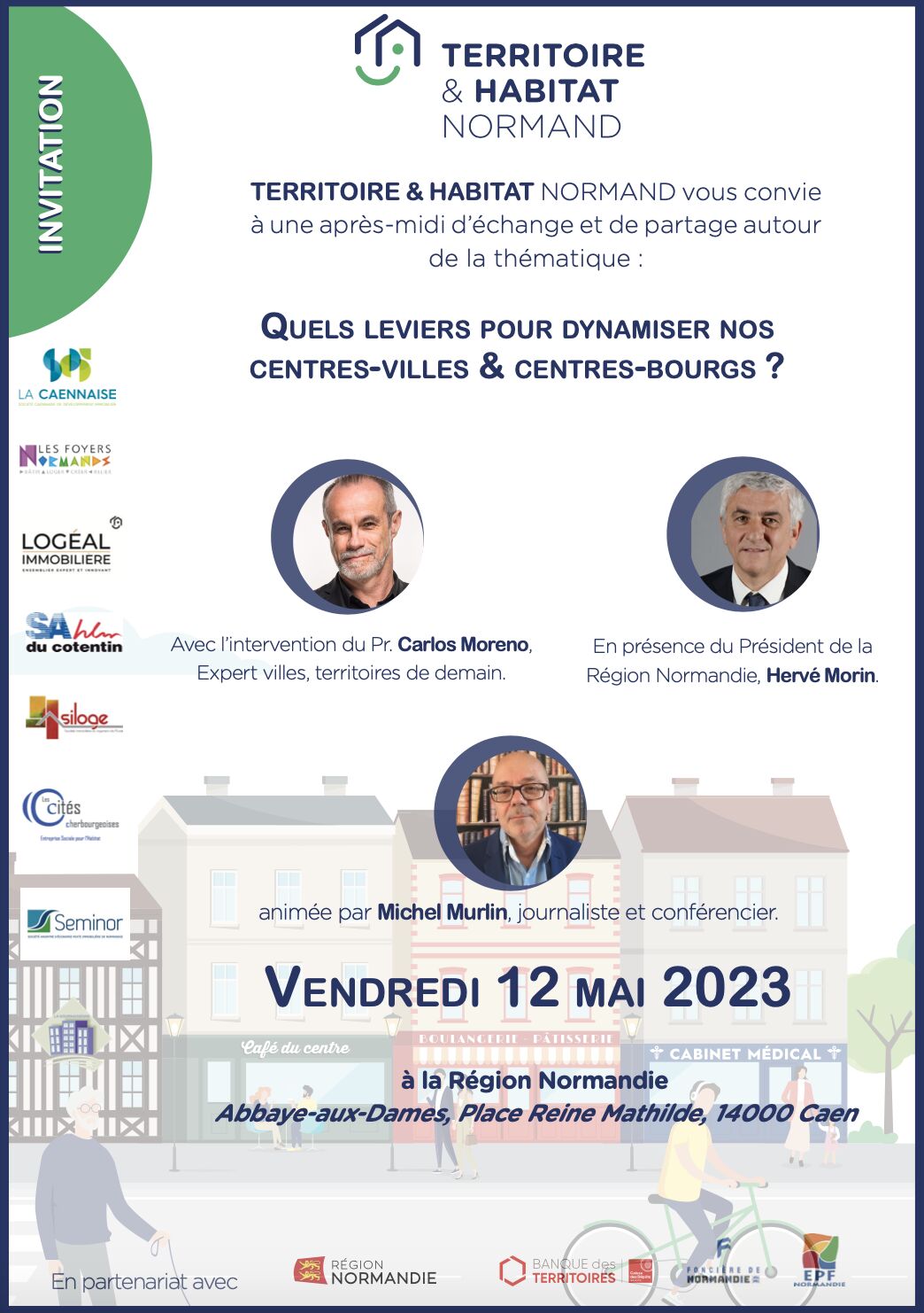 Vendredi 12 mai – Quels leviers pour dynamiser nos centres-villes et nos centres-bourgs ?