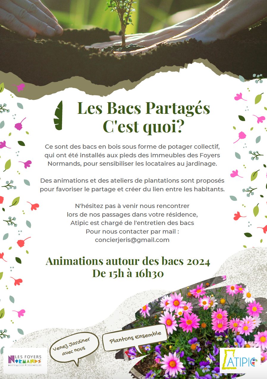 🏡🌱 Les Foyers Normands installent des bacs partagés 🌸🌷